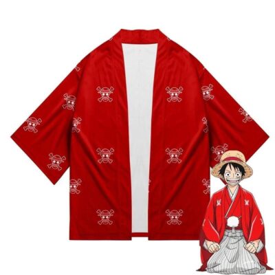 Cosplay One Piece Kimono Wano Kuni Luffy