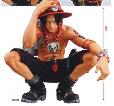 Figurine One Piece Ace Accroupi