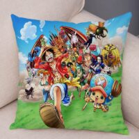 Housse de Coussin One Piece Luffy et ses Amis Courant