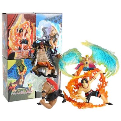 Lot De 4 FigurineOne Piece Portgas D Ace Marco Marshall D Teach Jozu