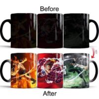 Mug Magique One Piece Zoro Ace Et Luffy Gear Fourth
