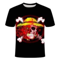 One Piece T Shirt Crane Au Chapeau De Paille