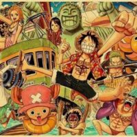 Poster One Piece Les Vacances De l’Équipage du Chapeau de Paille