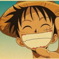 Poster One Piece Luffy Avec Un Grand Sourire