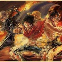 Poster One Piece Luffy, Sabo et Ace