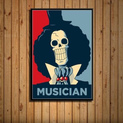 Poster One Piece Musicien brook