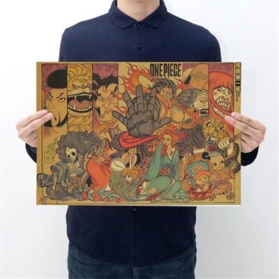 Poster Vintage One Piece Wano Kuni
