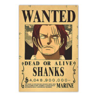 Avis de Recherche One Piece Shanks Wanted