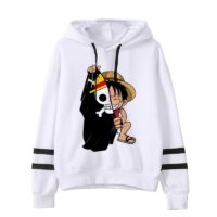 Sweat One Piece Luffy et Drapeau Pirate