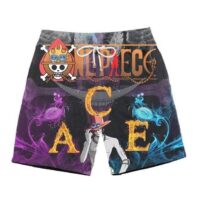 Short de Bain One Piece Ace Mera Mera No Mi