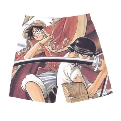 Short de Bain One Piece Luffy et Zoro – Image 2