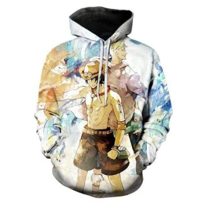Sweat One Piece Ace et Marco