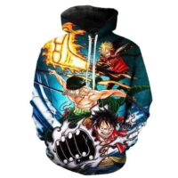 Sweat One Piece Le Combo du Monster Trio
