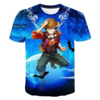 T Shirt One Piece Bat Luffy