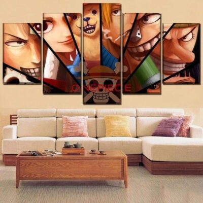 Tableau One Piece  Les Nakamas de Luffy