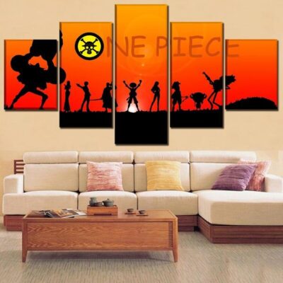 Tableau One Piece Luffy et son Équipage