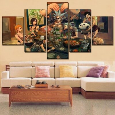 Tableau One Piece Repas de Famille