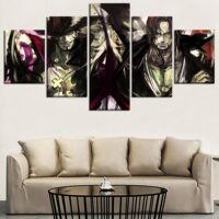 Tableau One Piece Shanks et Mihawk