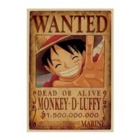 Avis de Recherche One Piece Monkey D. Luffy Wanted