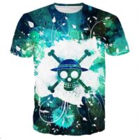 Maillot Imprimé One Piece Logo Luffy